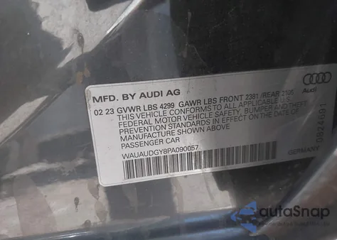 2023 Audi A3 Premium 40 Tfsi Front-Wheel Drive S Tronic из США, поврежденный, VIN WAUAUDGY8PA090057